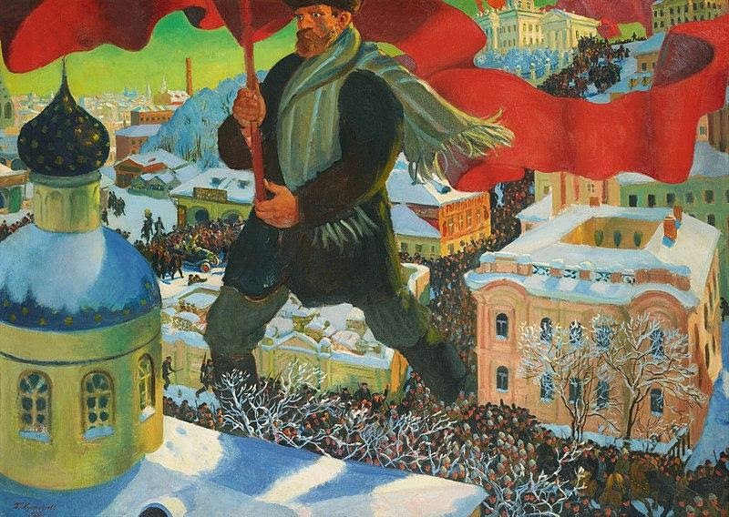 O Bolchevique, Boris Kustodiev (1920)