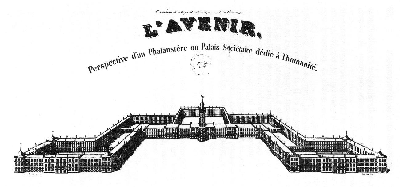 Perspectiva de um Falanstério – Victor Considérant (século XIX)